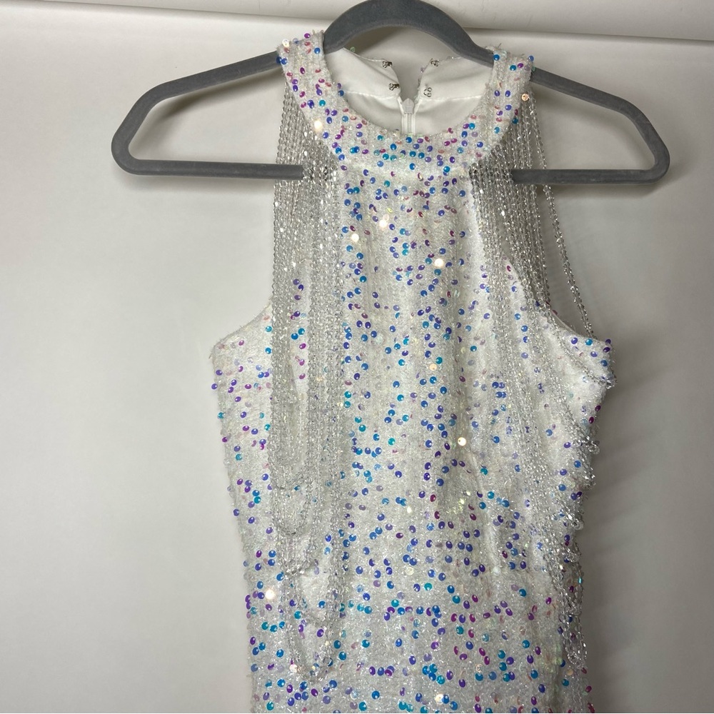 *RESERVED* NEW Nox Anabel Size 2 White Dress Prom Cocktail Party Cold Shoulder - Picture 5 of 10
